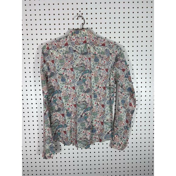 Thomas Pink button down paisley print shirt size 8 - Picture 2 of 4